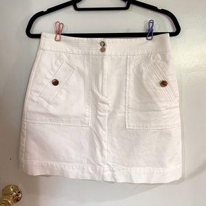 LOFT White Skirt